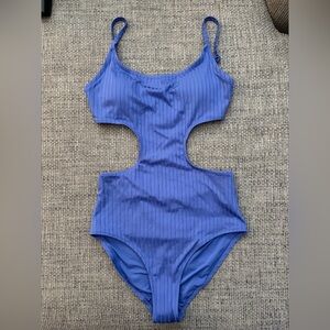Aerie NWT Ribbed Cutout One Piece